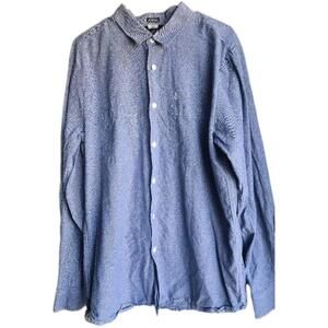 VOLCOM STONE BLUE LONG SLEEVE BUTTON DOWN MODERN FIT MENS SHIRT SIZE XL 🔥